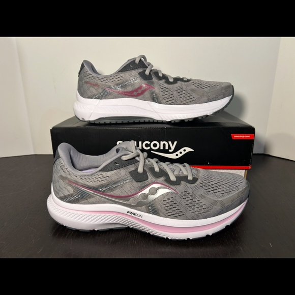Saucony Omni 20 Running Shoes Sneakers Alloy/Quartz Womans Size 10 - Picture 2 of 15